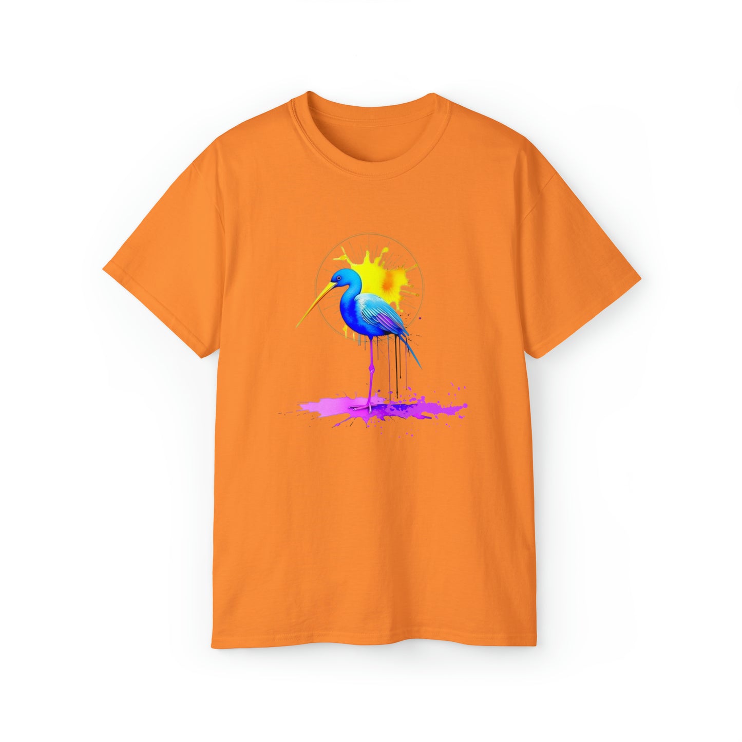 Vibrant Heron Unisex Ultra Cotton Tee