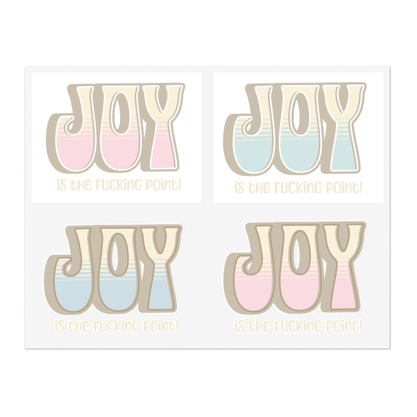 Tan Joy Sticker Sheets