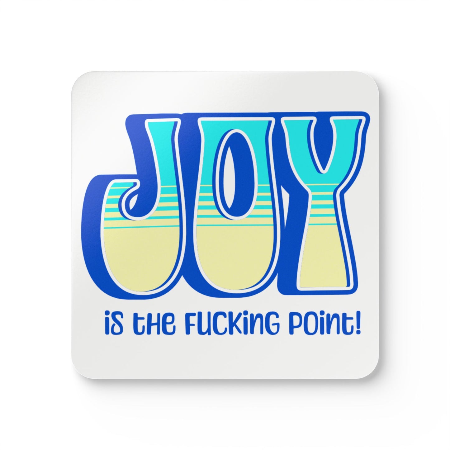Blue Teal Yellow Joy Coaster Set
