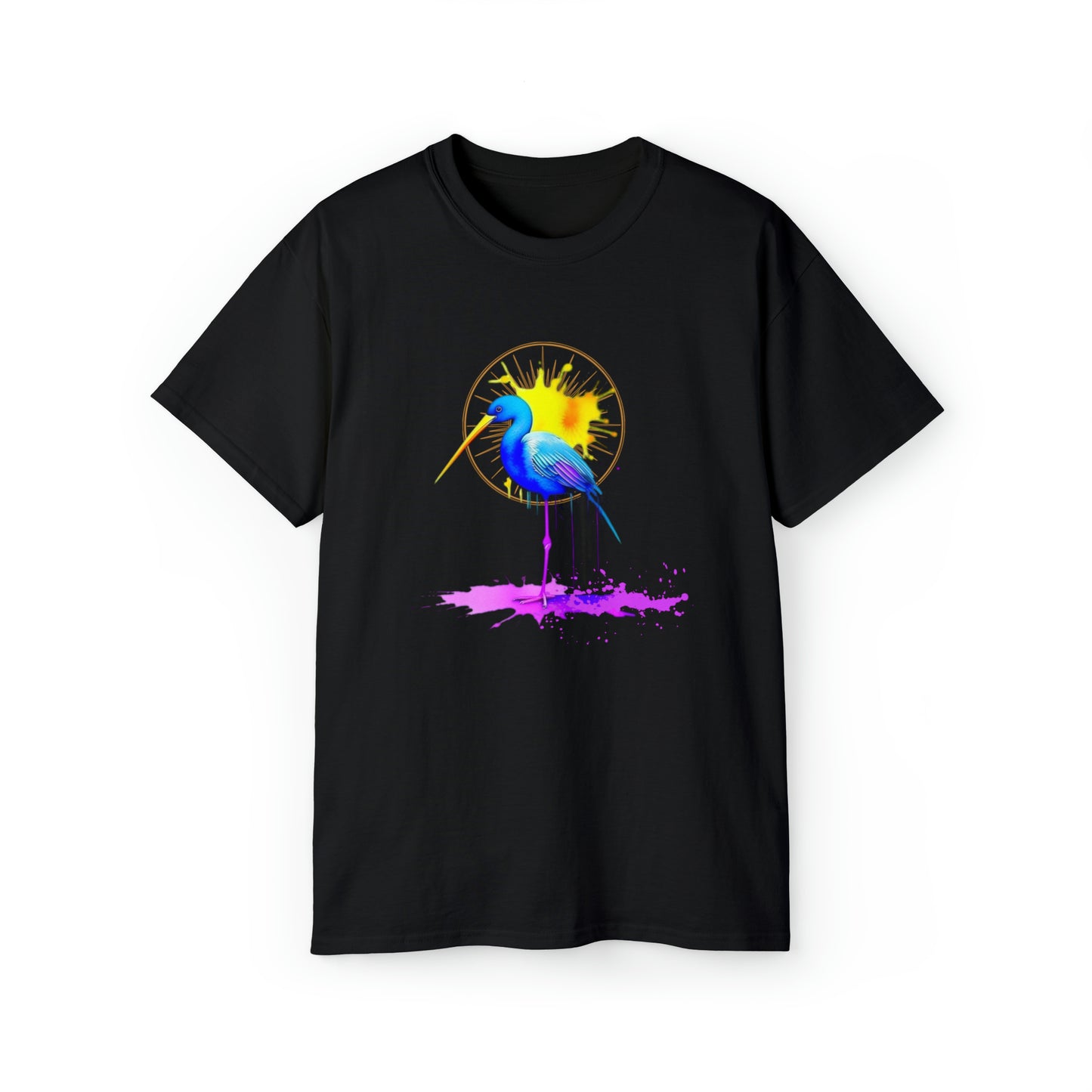 Vibrant Heron Unisex Ultra Cotton Tee