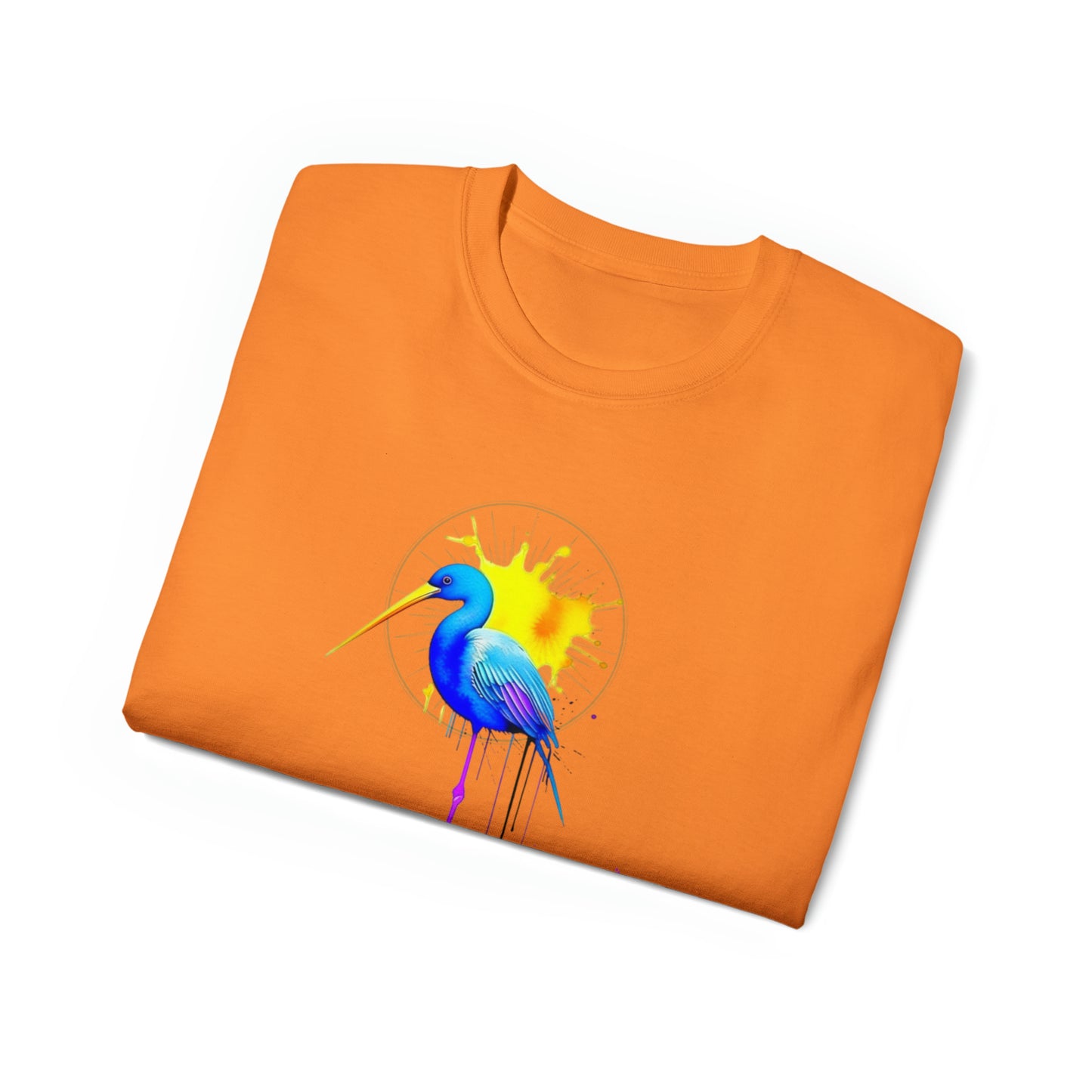 Vibrant Heron Unisex Ultra Cotton Tee