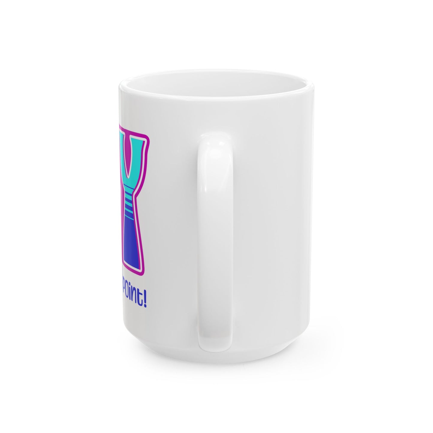Pink Blue Teal Joy Ceramic Mug, (11oz, 15oz)