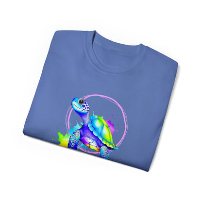 Vibrant Sea Turtle Unisex Ultra Cotton Tee