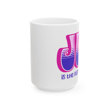 Pink Pink Purple Joy Ceramic Mug, (11oz, 15oz)