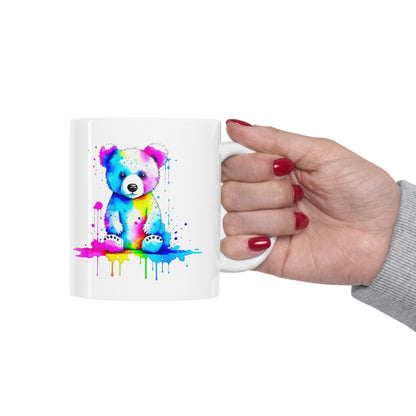 Vibrant Bear Ceramic Mug 11oz