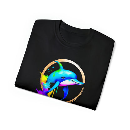 Vibrant Dolphin Unisex Ultra Cotton Tee