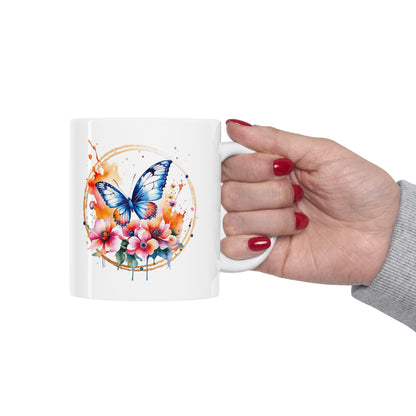 Golden Butterfly 2 Ceramic Mug 11oz