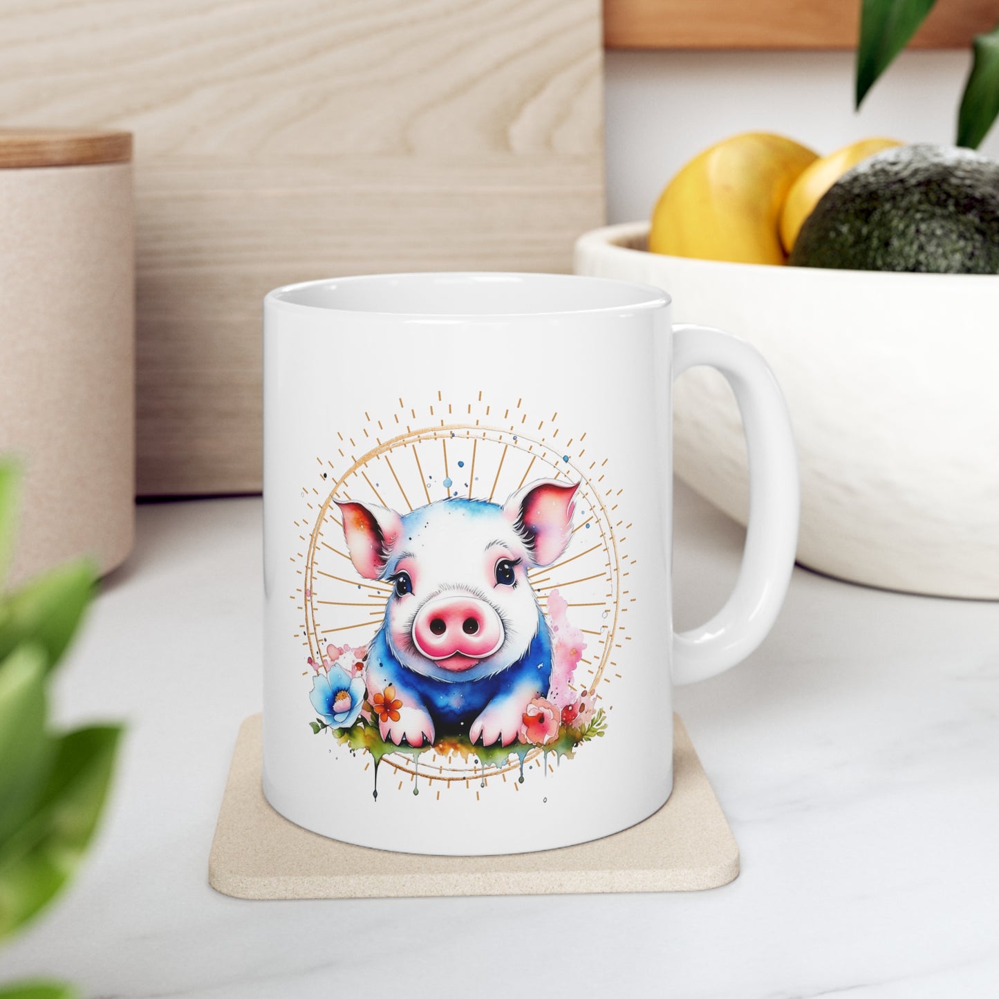 Pig Ceramic Mug 11oz