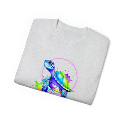 Vibrant Sea Turtle Unisex Ultra Cotton Tee