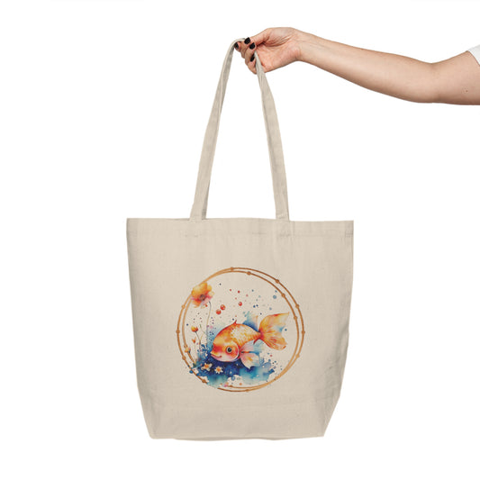 Goldfish Canvas Shopping Bag