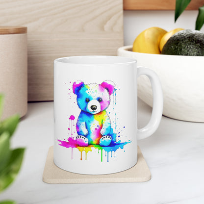 Vibrant Bear Ceramic Mug 11oz