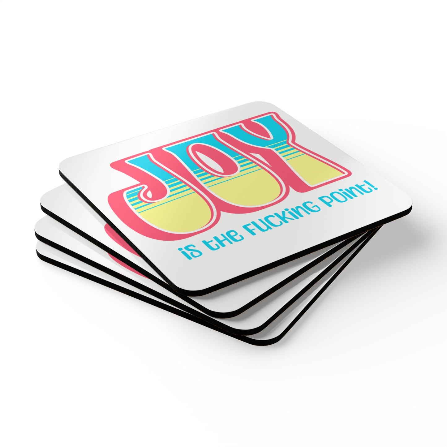 Salmon Blue Yellow Joy Coaster Set