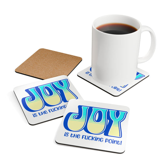 Blue Teal Yellow Joy Coaster Set