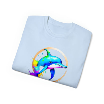 Vibrant Dolphin Unisex Ultra Cotton Tee