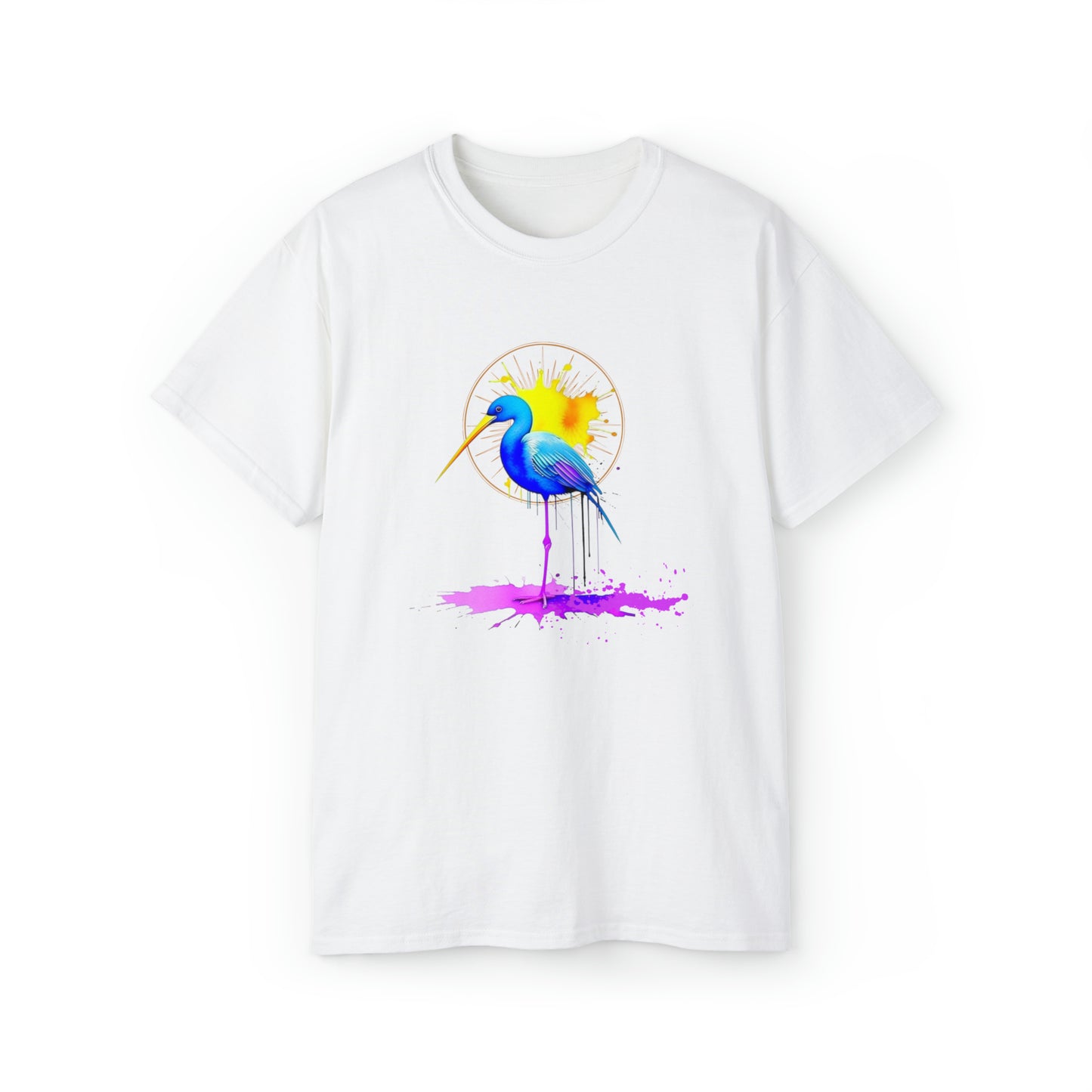 Vibrant Heron Unisex Ultra Cotton Tee