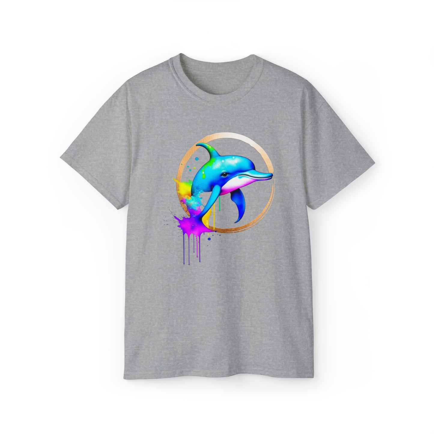 Vibrant Dolphin Unisex Ultra Cotton Tee