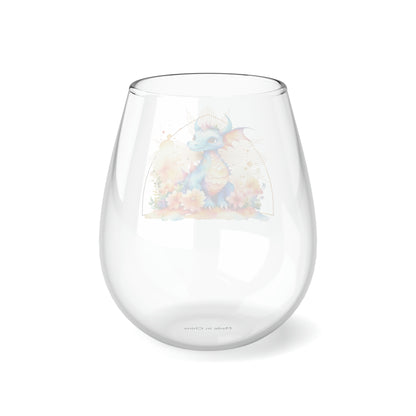 Dragon Stemless Wine Glass, 11.75oz