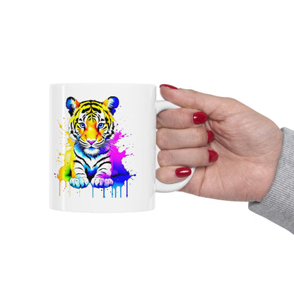 Vibrant Tiger Ceramic Mug 11oz