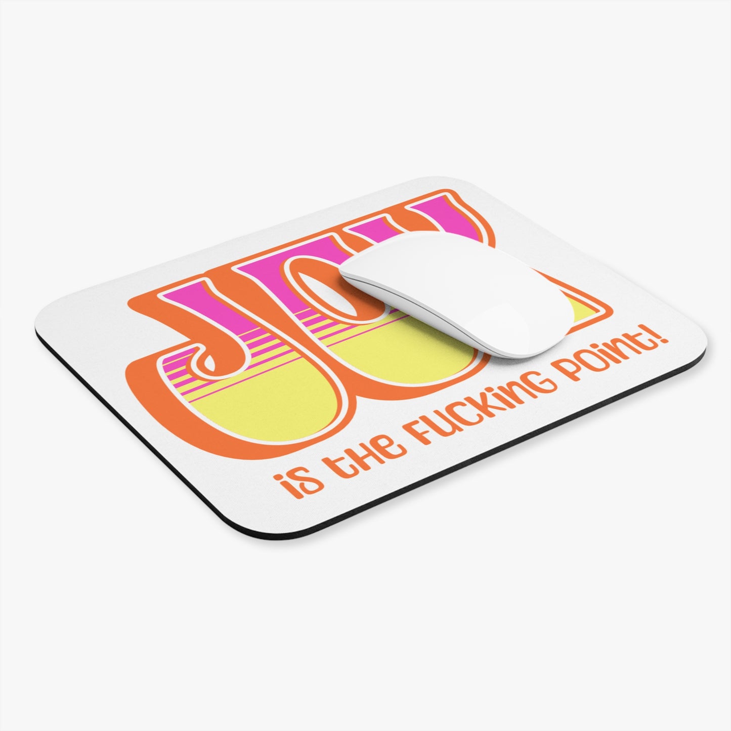 Orange Pink Yellow Joy Mouse Pad