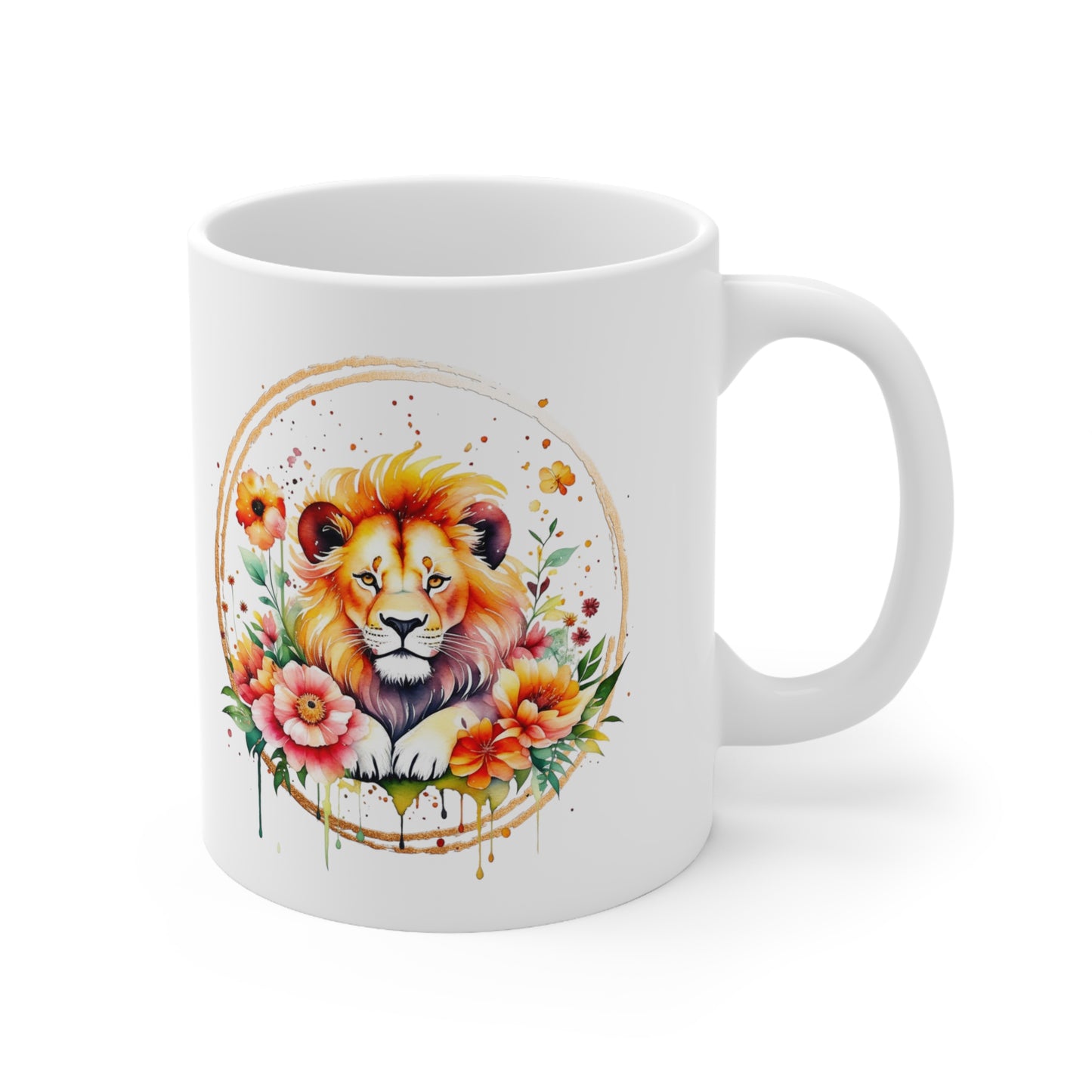 Golden Lion Ceramic Mug 11oz