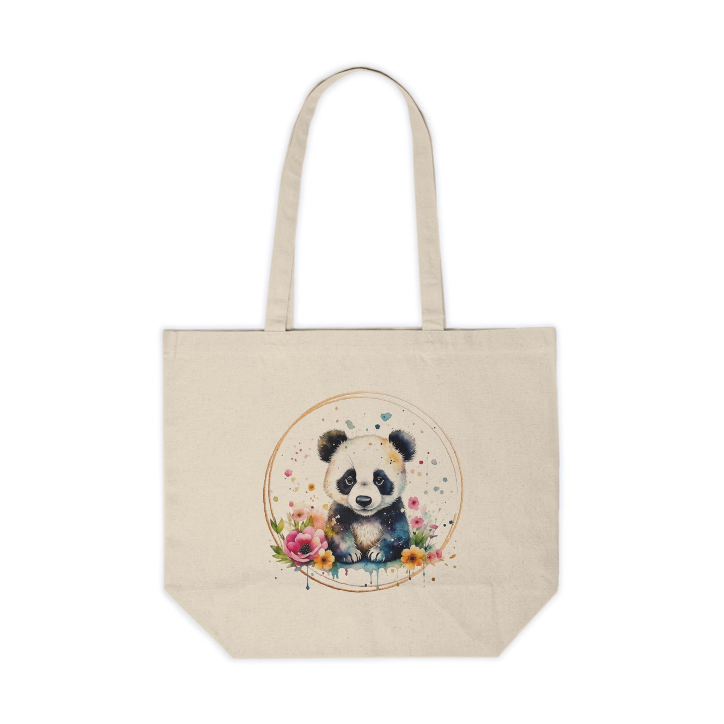 Panda Canvas Shopping Bag