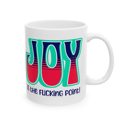 Teal Blue Red Ceramic Mug, (11oz, 15oz)