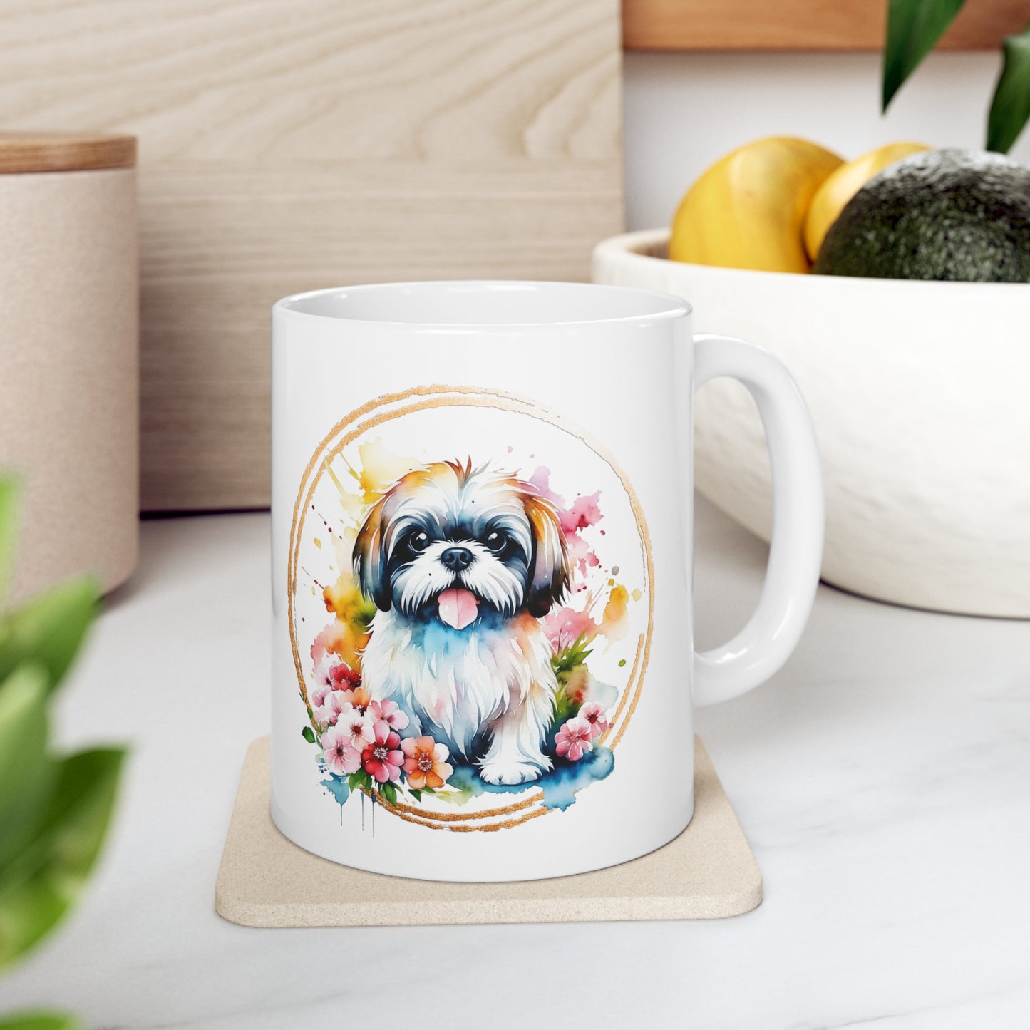 Golden Shih Tzu  Ceramic Mug 11oz