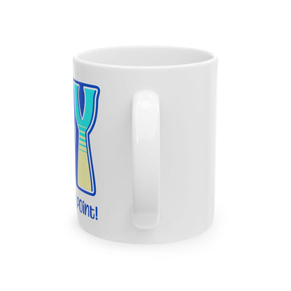 Blue Teal Yellow Joy Ceramic Mug, (11oz, 15oz)