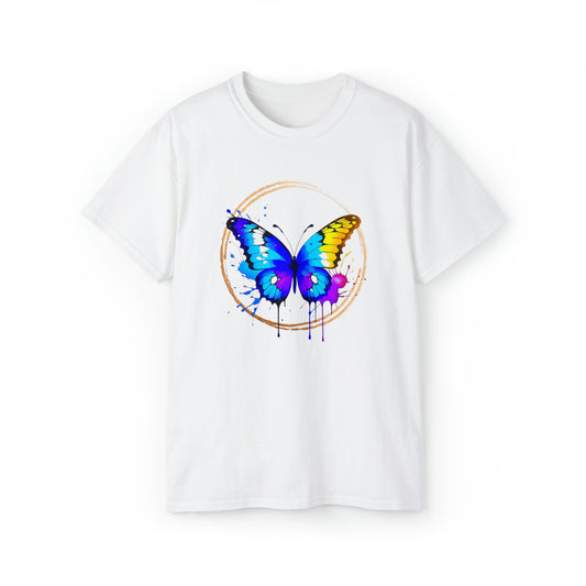 Vibrant Butterfly Unisex Ultra Cotton Tee