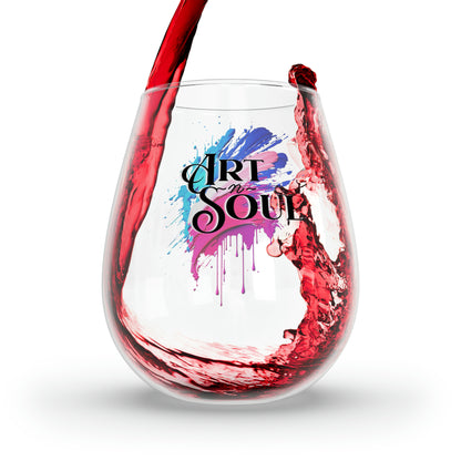 ArtnSoul Stemless Wine Glass, 11.75oz