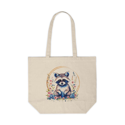 Golden Raccoon Canvas Shopping Bag