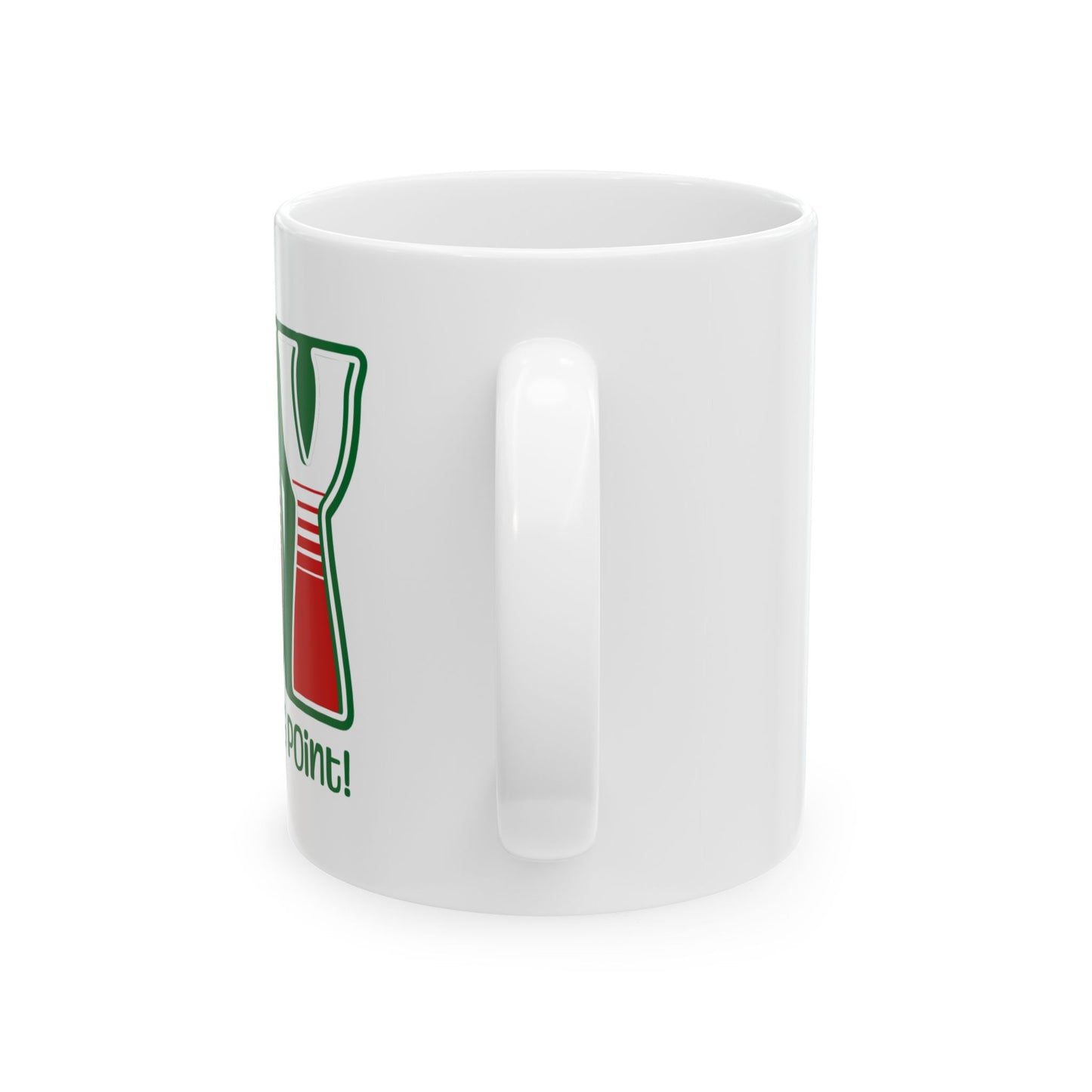Green Holiday Joy Ceramic Mug, (11oz, 15oz)