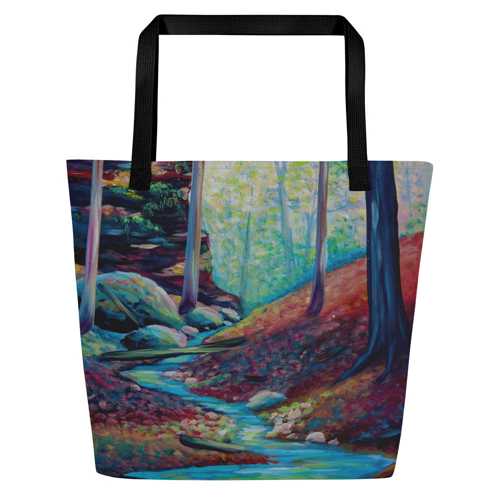 Vibrant Woods Large Tote w/ Pocket