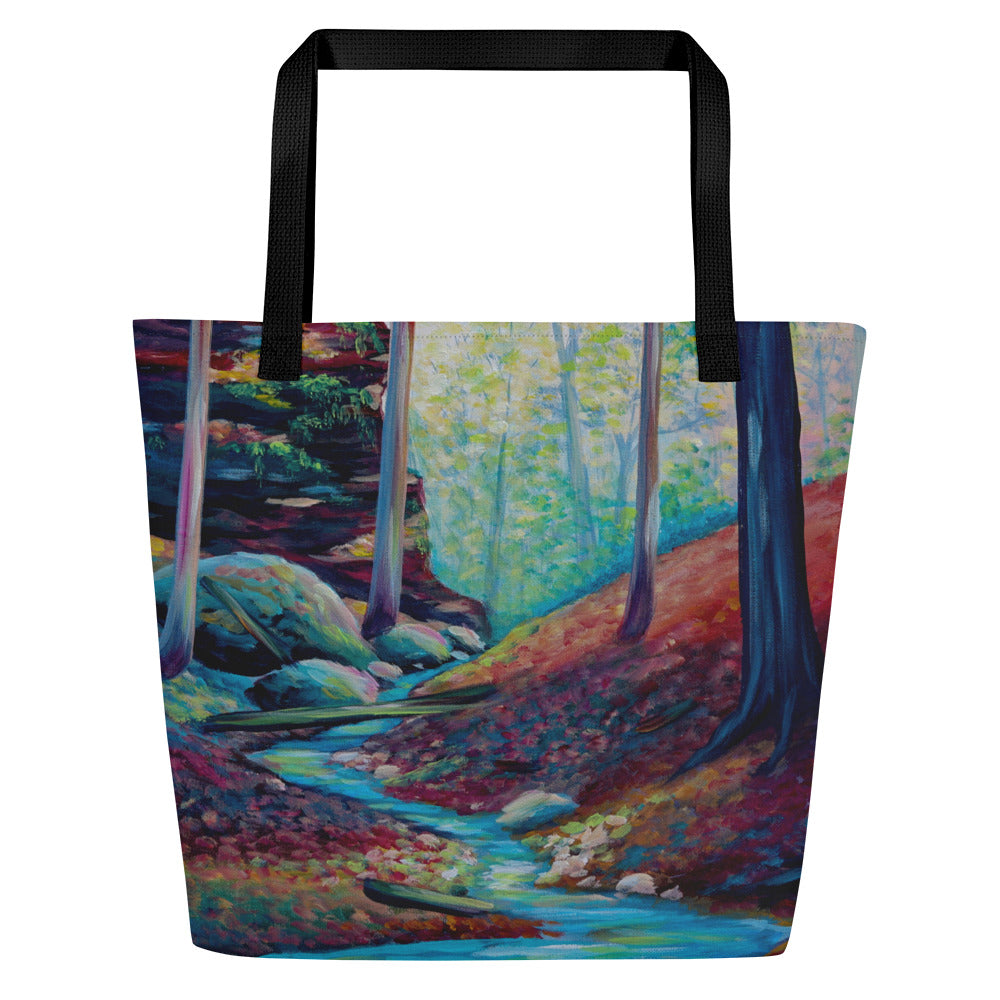 Vibrant Woods Large Tote w/ Pocket