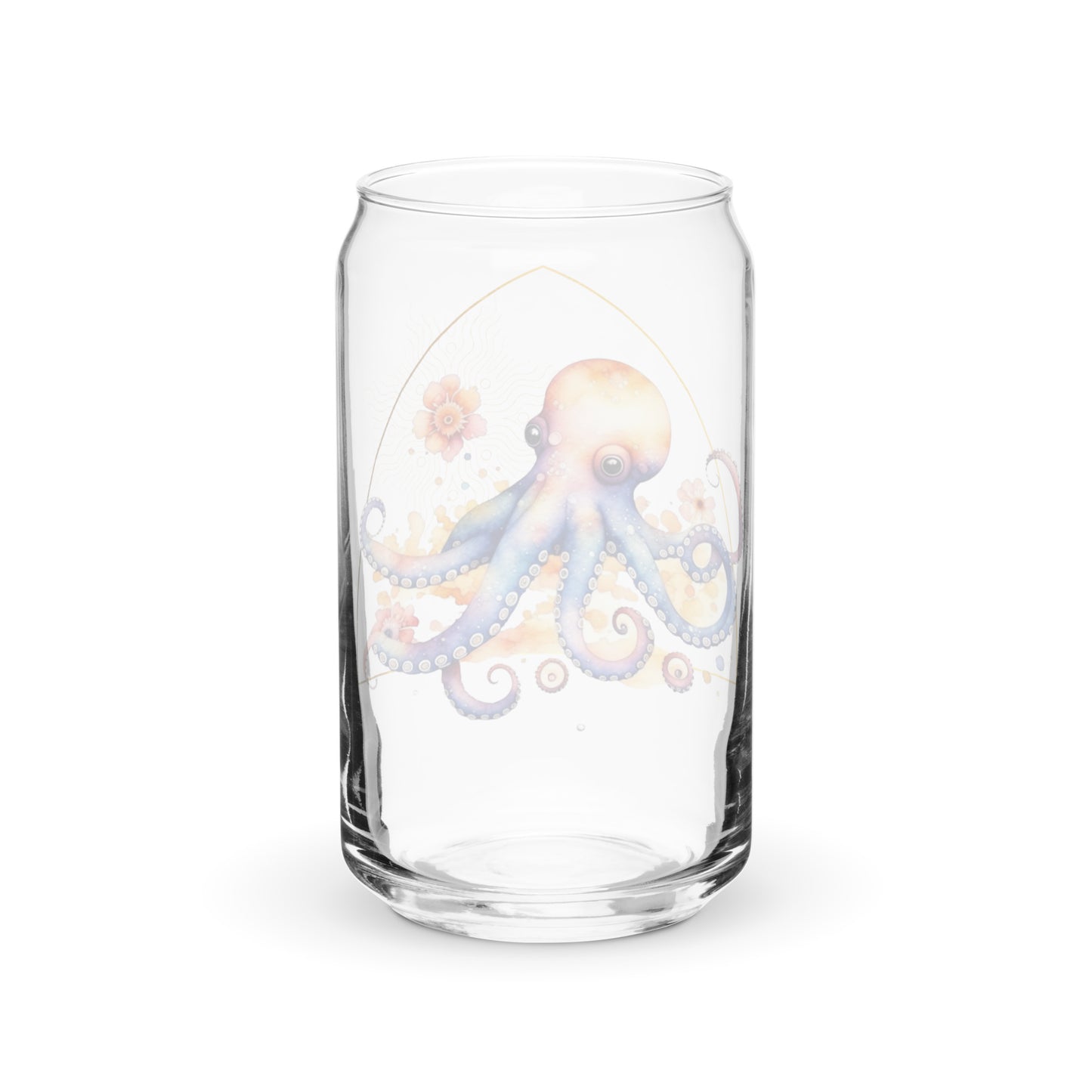 Octopus Can-shaped glass