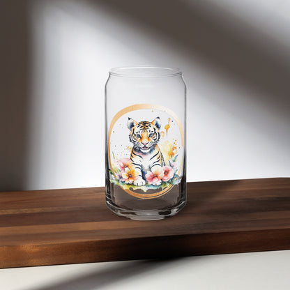 Golden Tiger Can-shaped glass