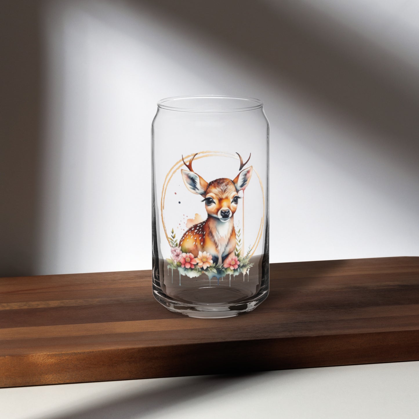 Golden Deer Can-shaped glass