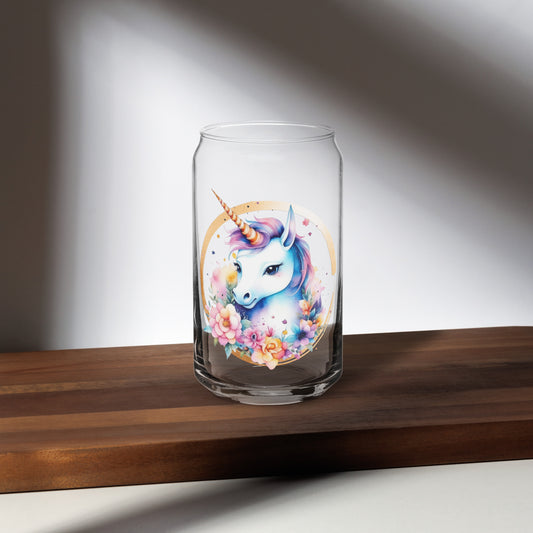 Unicorn Can-shaped glass