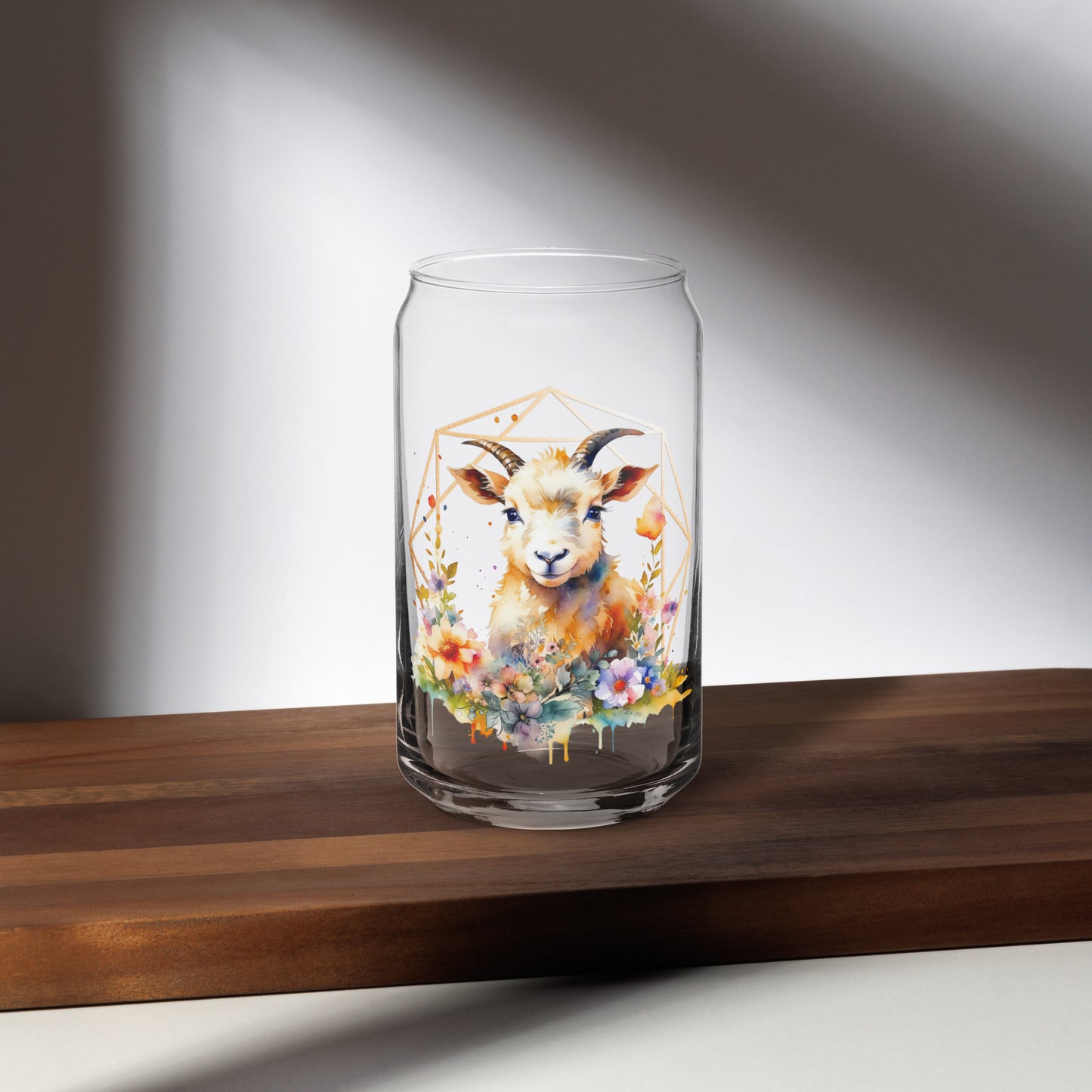 Golden Goat Can-shaped glass