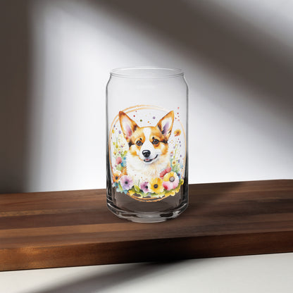 Corgi Can-shaped glass