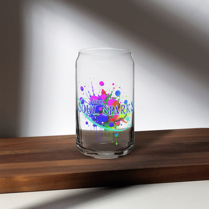 Seek Soul Sparks Can-shaped glass