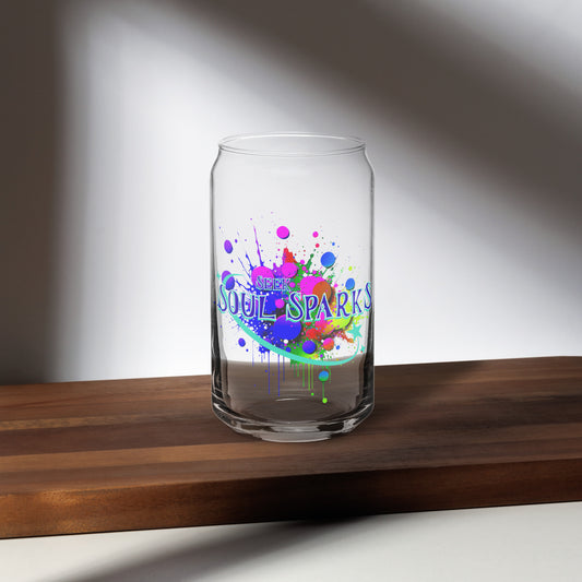 Seek Soul Sparks Can-shaped glass