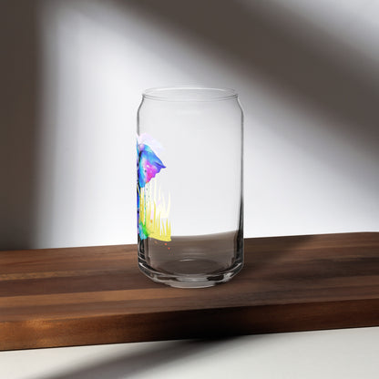 Vibrant Elephant Can-shaped glass