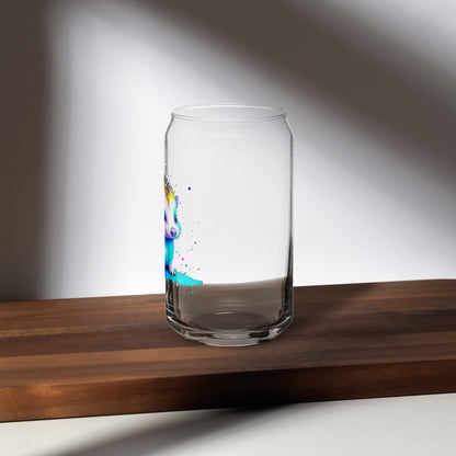 Vibrant Hedgehog Can-shaped glass