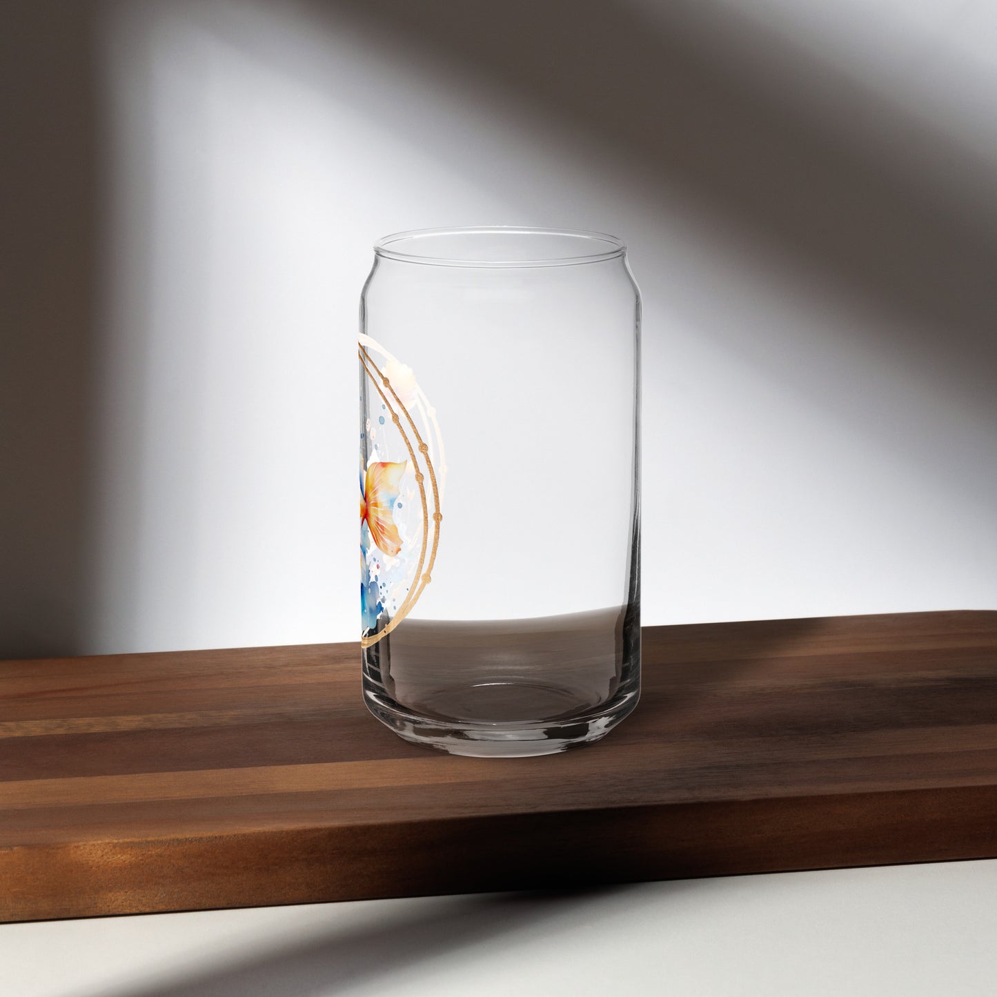 Goldfish Can-shaped glass