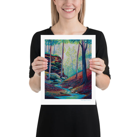 Vibrant Woods Art Print