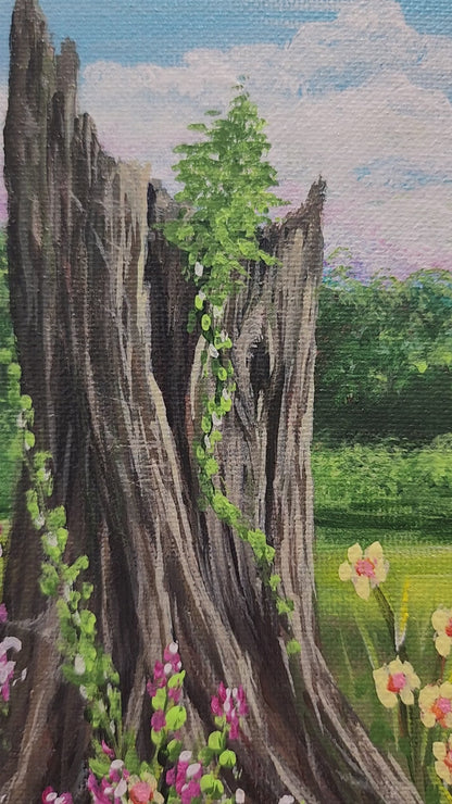 Guardian of Blossoms Original Art