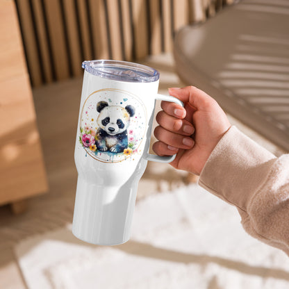 Panda Travel mug with a handle