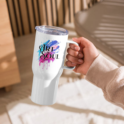 ArtnSoul Travel mug with a handle