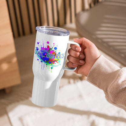 Seek Soul Sparks Travel mug with a handle